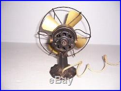 Antique Polar Cub Type G 6 Brass Blade Electric Fan