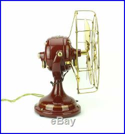 Antique Professionally Restored 1908 12 Fort Wayne Electric Works BMY Desk Fan