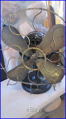 Antique R&M ROBBINS & MYERS 12 Fan Brass Blades Ser. No. 24935 PAT. Dec 26, 1893