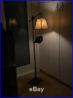Antique Rembrandt Bridge lamp GE fan floor lamp Extremely Rare lighting