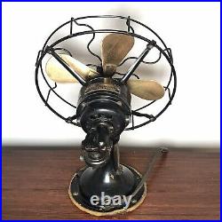 Antique Robbins & Myers Brass Oscillating Fan 3600 WORKS