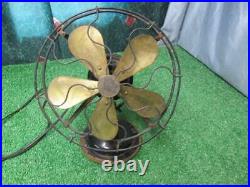 Antique Robbins & Myers RARE 5 Blade Brass Fan Excellent Condition