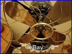 Antique Robbins & Myers gearback tank oscillating fan 11530