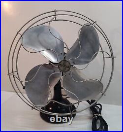 Antique SIGNAL 17 1930s Art Deco Osculating Electric Fan Model No. 1250A WORKS