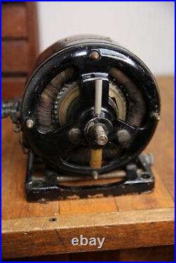 Antique Scott Alternating Electric Motor Fan Base tool pancake industrial RARE