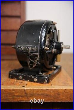 Antique Scott Alternating Electric Motor Fan Base tool pancake industrial RARE