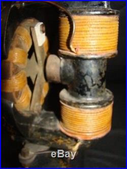 Antique Thomas EDISON Electric Fan 6 Brass Blade 1895 Motor early D. C. Original