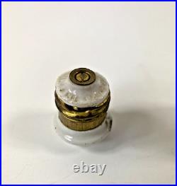 Antique Tregoning Porcelain Screw In Electric Plug & Perkins Mate Socket RARE