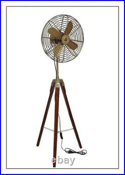 Antique Tripod Fan With Stand Floor Fan Vintage Style Home Desk Decor gift