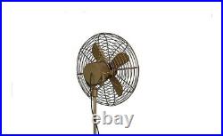 Antique Tripod Fan With Stand Nautical Floor Fan Vintage Style Home Desk Decor