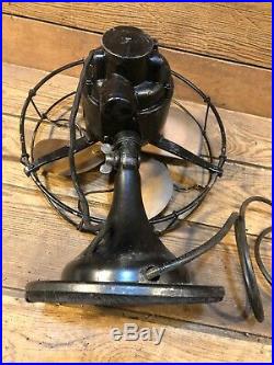 Antique Vintage 1920s Century 10 Electric Fan S2-10 Brass Blades Oscillating