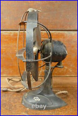 Antique Vintage 1930s Emerson Seagull Desktop Oscillating Fan Art Deco MCM WORKS