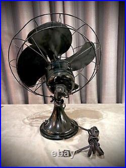 Antique Vintage DIEHL Oscillating Electric Metal Blade Fan