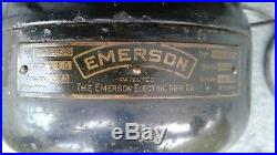 Antique Vintage Electric Fan Emerson 6 blade Rare model 16666