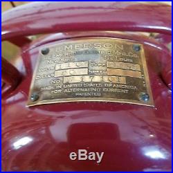 Antique Vintage Emerson 29646 Electric Brass Blade Fan CUSTOM RESTORED