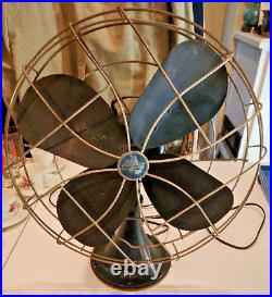 Antique Vintage Emerson 3 Speed Fan Model 79648 SD. Working