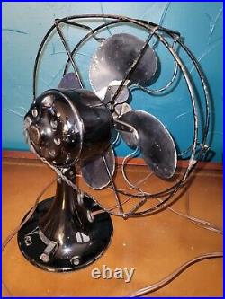 Antique Vintage Emerson Type 2150 Blade Fan 1 speed non oscillator art deco mcm