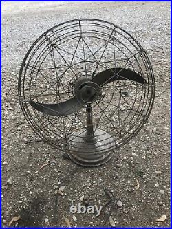 Antique Vintage Fresh'nd Aire Chrome Electric Table 18 Fan Parts or Repair
