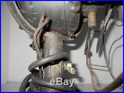 Antique Vintage GE 12 Brass Blade 3 Speed Type AOU Form AF2 Fan & Oscillator