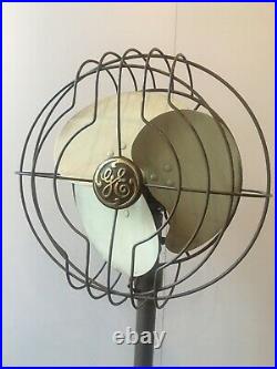 Antique Vintage GE Standing Floor Fan 30s 40s Art Deco