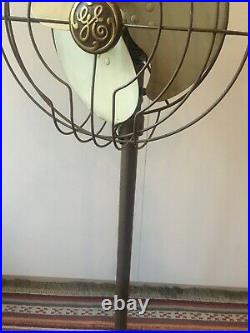 Antique Vintage GE Standing Floor Fan 30s 40s Art Deco