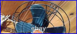 Antique/Vintage Ge 12 Desk Fan 2 Speeds Oscillation 1930s Black Working! Clean