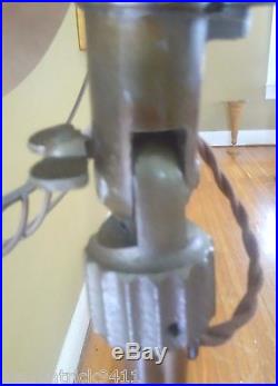 Antique Vintage General Electric Oscillating 12 Pedestal / Parlor FLOOR FAN