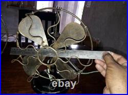 Antique Vintage Marelli Fan universal desk fan brass blade DC table fan Brass
