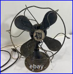 Antique Vintage R&m Junior 8 Inch Electric Fan Working Condition