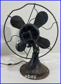 Antique Vintage R&m Junior 8 Inch Electric Fan Working Condition