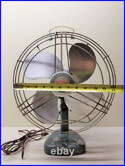 Antique/Vintage Victron 12 Oscillating 3 Speed Table Fan Model F-3126 RARE