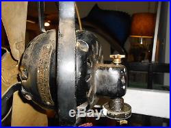 Antique Vtg 4 Brass 16 Blade & Cage General Electric GE Electric Fan Works