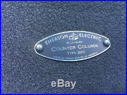 Antique Vtg Emerson K60 Air Circulator 30 Counter Column Art Deco Fan 3 Blade
