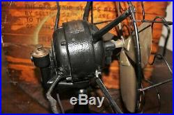 Antique Vtg Westinghouse Electric 3 Speed Fan 4 Brass Blades 12