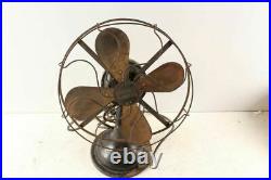 Antique Western Electric Brass Plated Blade Electric Fan