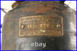 Antique Western Electric Brass Plated Blade Electric Fan