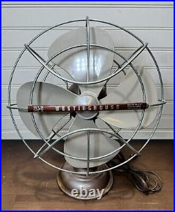 Antique Westinghouse 11 Inch METAL Desk Fan Oscillating