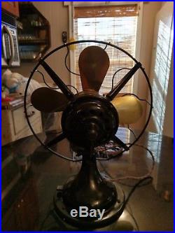 Antique Westinghouse 12 3 Speed Brass Blade Fan 100% restored
