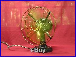 Antique Westinghouse 12 Electric Fan-2 Speeds-patd 1893-1906, Rotates 360`-works