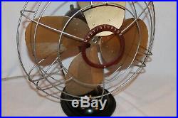 Antique Westinghouse 16 3 Speed Brass Blade Fan MODEL Nice! 16SD3