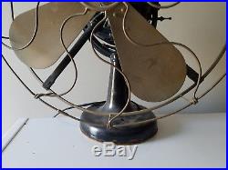 Antique Westinghouse 4 Brass Blade Tank Fan 16 Style No. 60679 Vtg USA HTF Rare