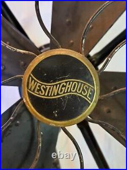 Antique Westinghouse 516873-A Four-Blade Fan Three-Speed c. 1920 Works