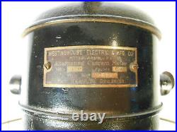 Antique Westinghouse Brass Blade Fan 60677 Tank Restored Nice