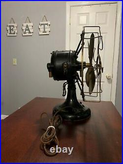 Antique Westinghouse Electric Fan 4 Brass Blades L@@K Works Original Unrestored
