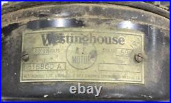 Antique Westinghouse Metal Fan 17 AC Motor Style 4 Blade Rare Fan Made In USA