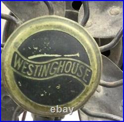 Antique Westinghouse Metal Fan 17 AC Motor Style 4 Blade Rare Fan Made In USA