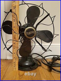 Antique Westinghouse Metal Oscillating Fan TESTED WORKS! 457678A