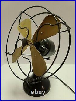 Antique Working 1927 Emerson'Northwind' 450 Cast Iron 3 Speed Oscillating Fan