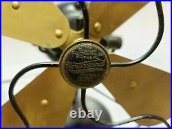 Antique Working 1927 Emerson'Northwind' 450 Cast Iron 3 Speed Oscillating Fan