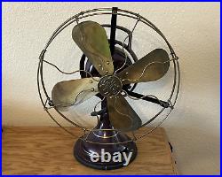 Antique Working General Electric 3 Speed 12 Oscillating Fan
